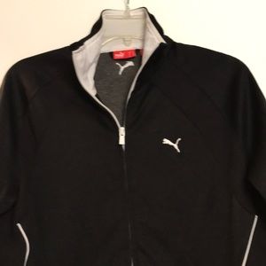 Puma black workout jacket